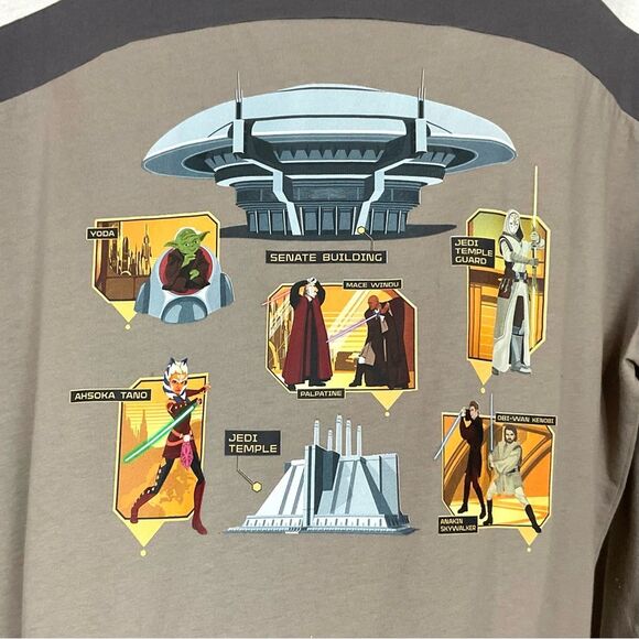 Star Wars Coruscant Tee Long Sleeve Disney Parks Galaxy's Edge Sz Lg New - Picture 9 of 10